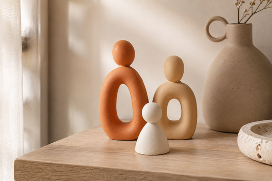 Trio de statuettes • TRIA • Sculpture abstraite