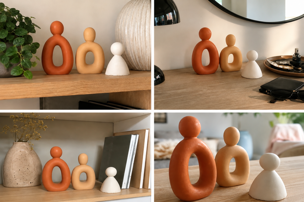 Trio de statuettes • TRIA • Sculpture abstraite