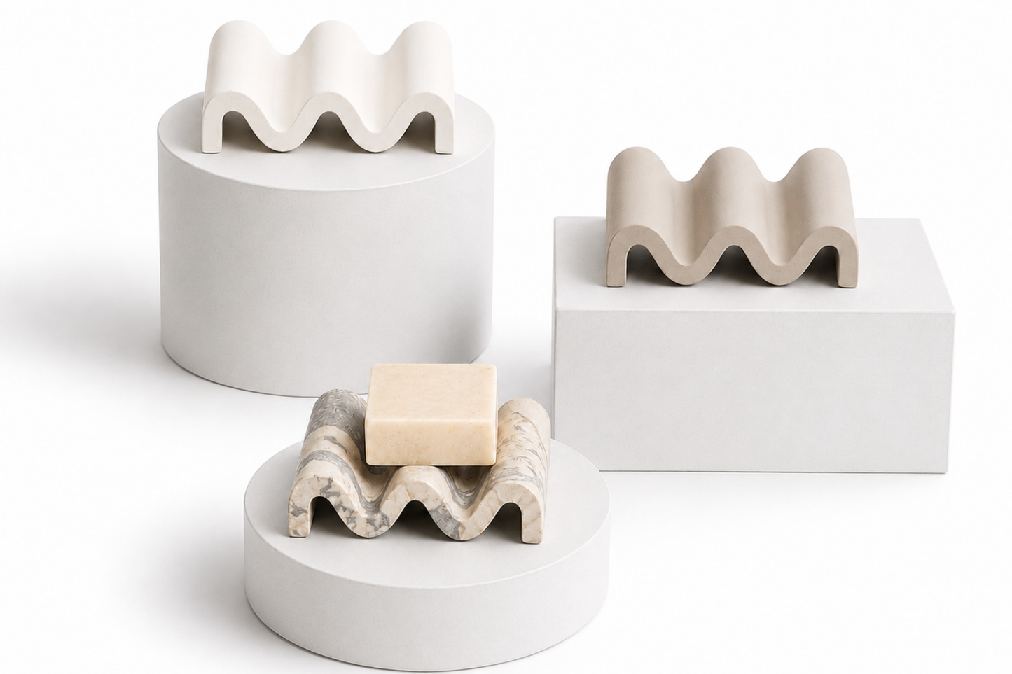 Porte-savon •ONDA• Collection Minérale