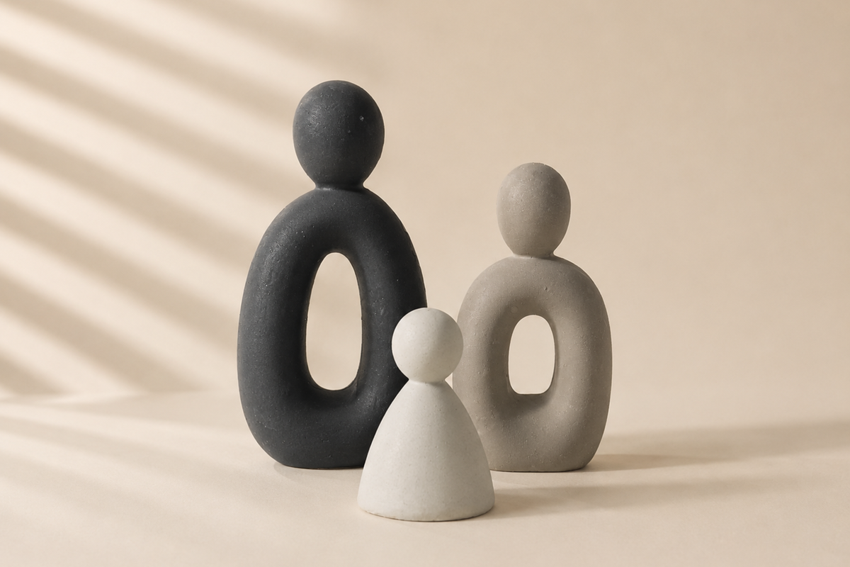 Trio de statuettes • TRIA • Sculpture abstraite