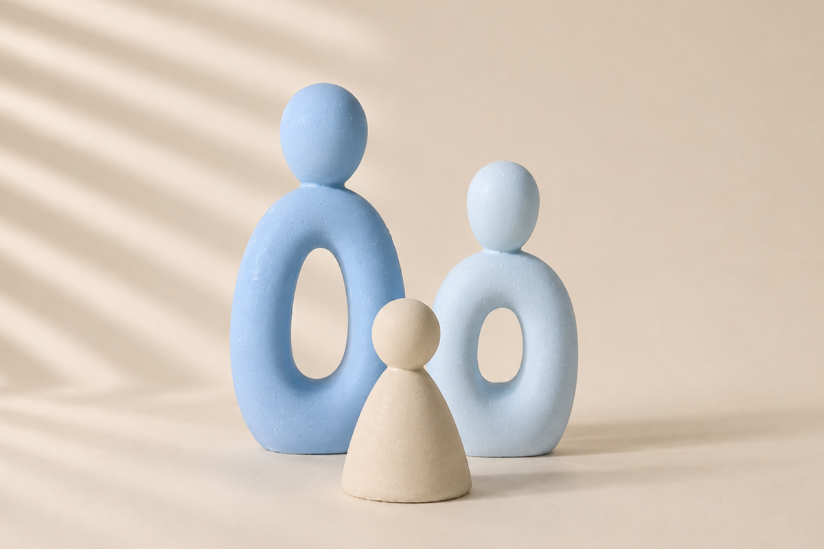 Trio de statuettes • TRIA • Sculpture abstraite