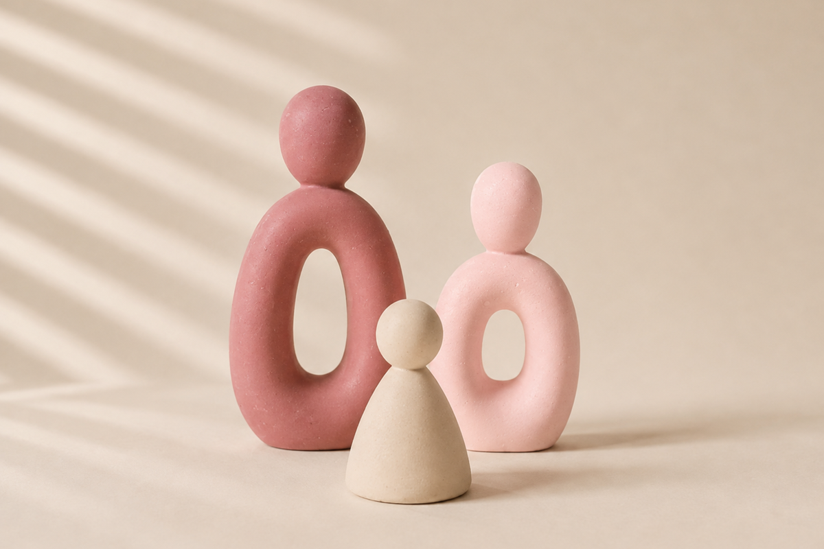 Trio de statuettes • TRIA • Sculpture abstraite