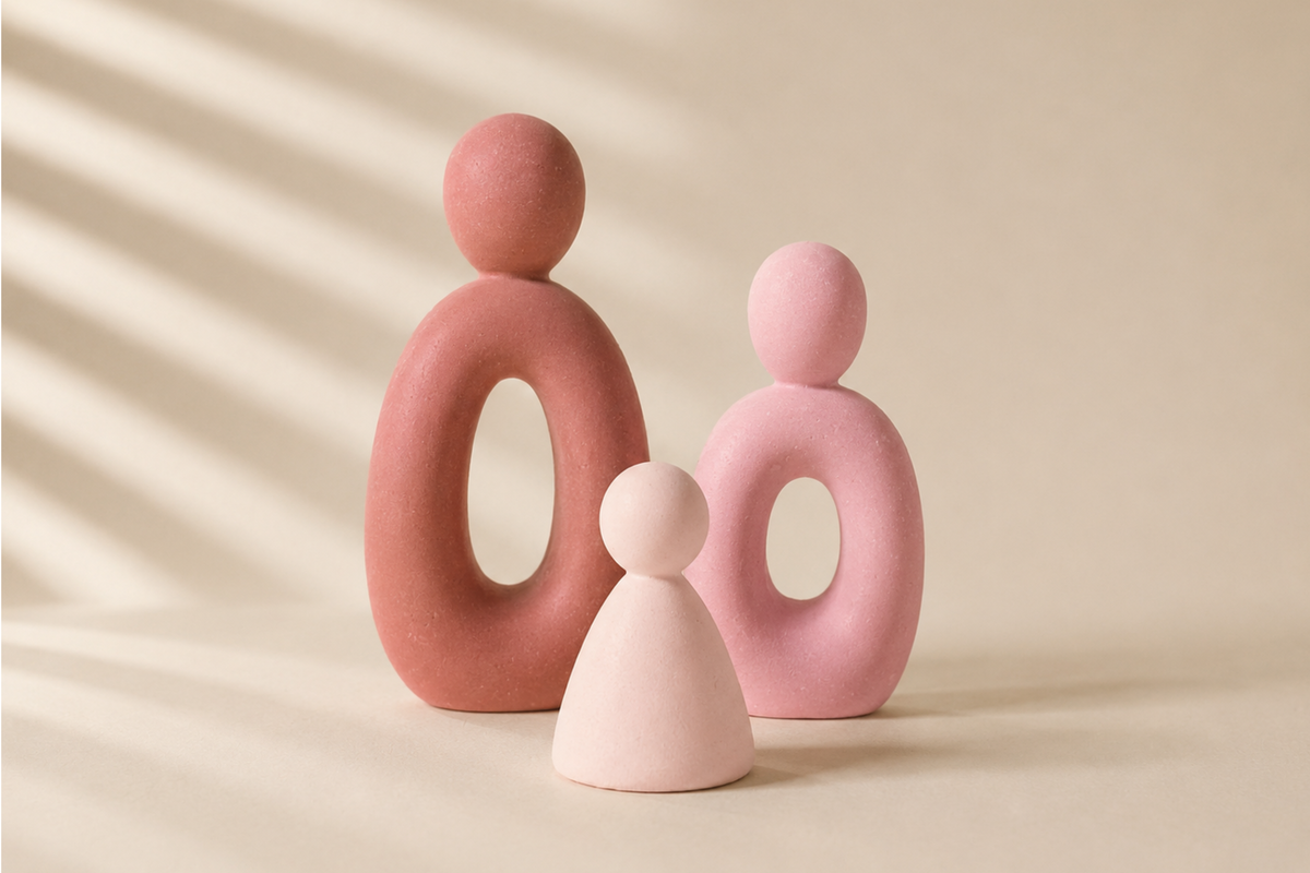 Trio de statuettes • TRIA • Sculpture abstraite