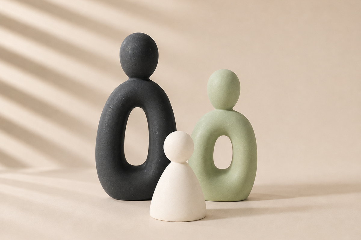 Trio de statuettes • TRIA • Sculpture abstraite