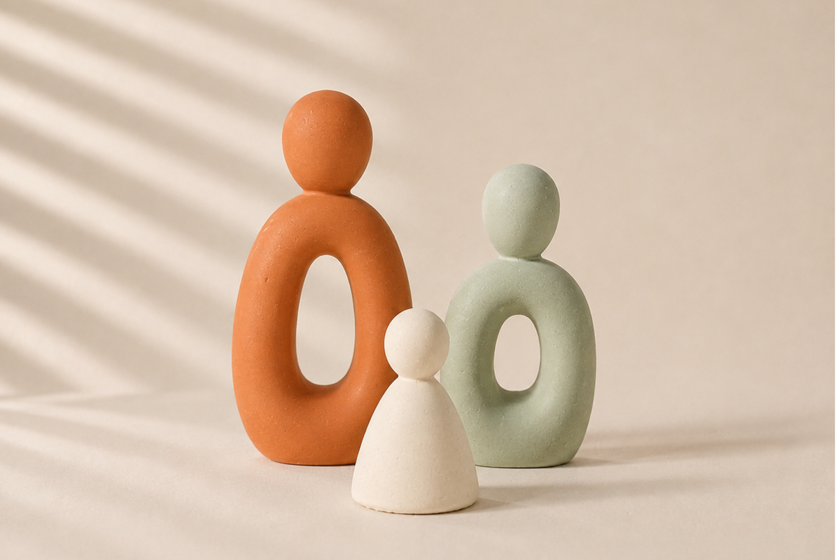 Trio de statuettes • TRIA • Sculpture abstraite