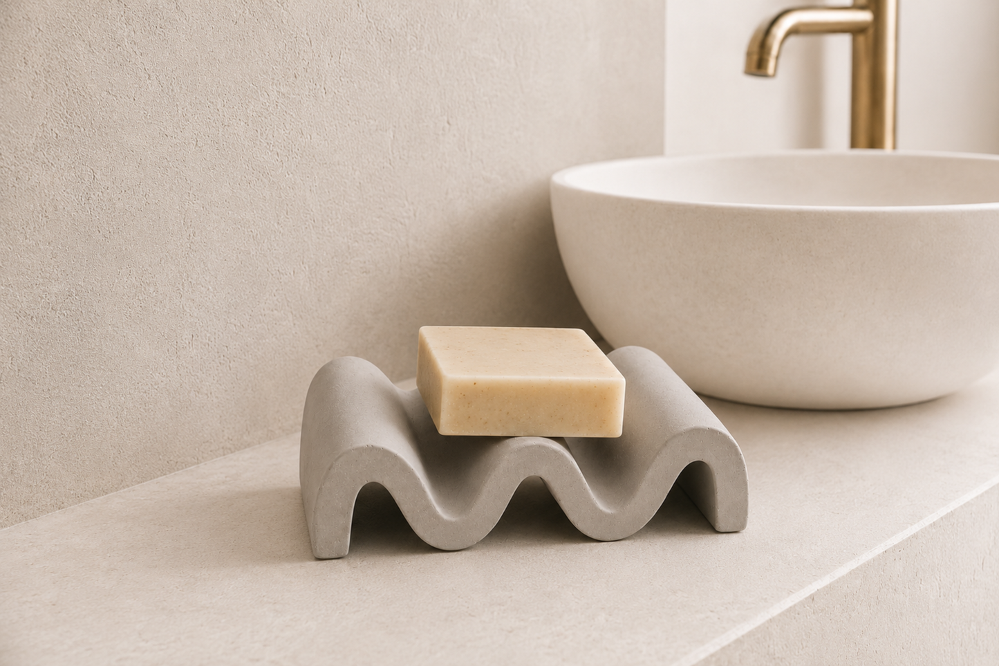 Porte-savon •ONDA• Collection Minérale