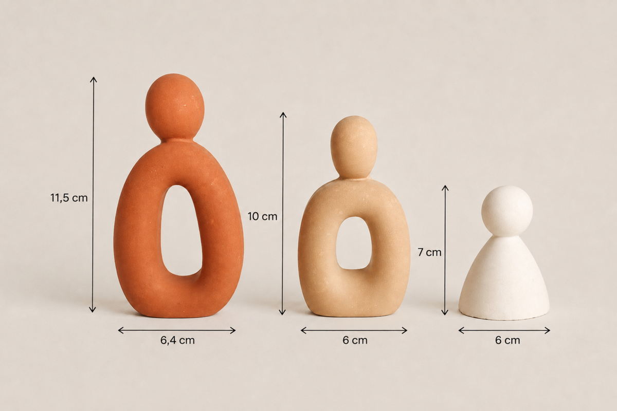 Trio de statuettes • TRIA • Sculpture abstraite