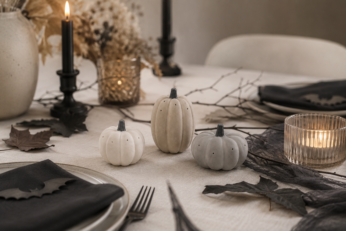 Petites citrouilles décoratives • Lot de 3 • Coffret Aube, Récolte ou Minuit